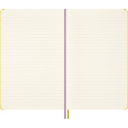 Moleskine Hard L Linieret Gul m. Peanut