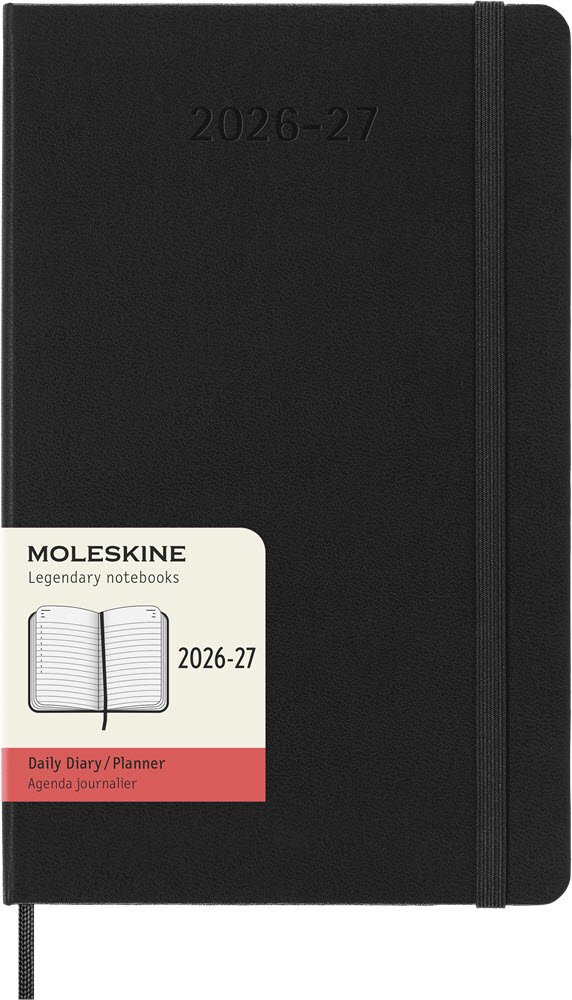 Moleskine Large 26/27 Hard 18 mdr. Daily Sort