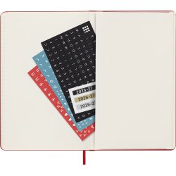 Moleskine Large 26/27 Hard 18 mdr. Week note R�d