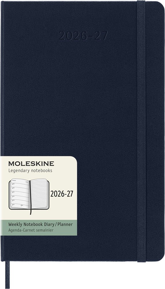 Moleskine Large 26/27 Hard 18 mdr. Week note Sapphire Blue