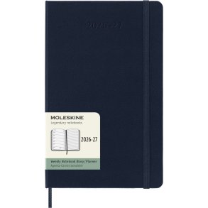 Moleskine Large 26/27 Hard 18 mdr. Week note Sapphire Blue