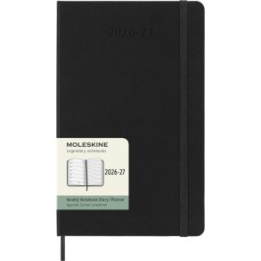 Moleskine Large 26/27 Hard 18 mdr. Week note Sort