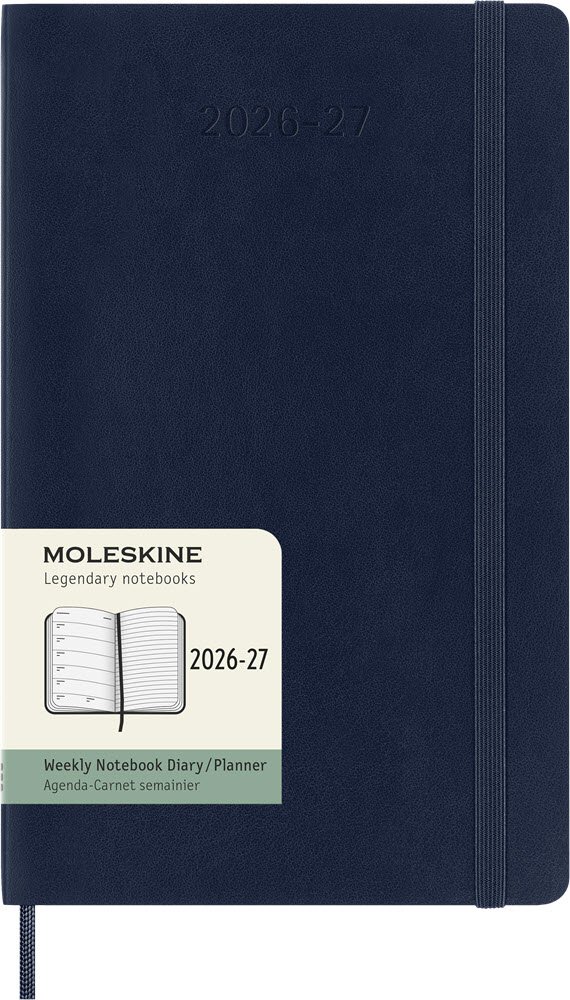 Moleskine Large 26/27 soft 18 mdr. week note Sapphire Blue