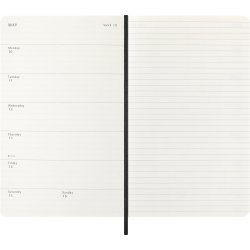 Moleskine Large 26/27 soft 18 mdr. week note Sort