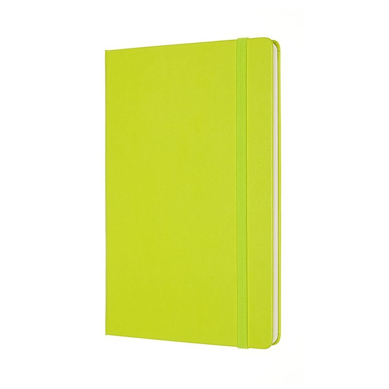 Moleskine Large Hard Blank Lemon Green