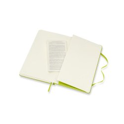 Moleskine Large Hard Blank Lemon Green
