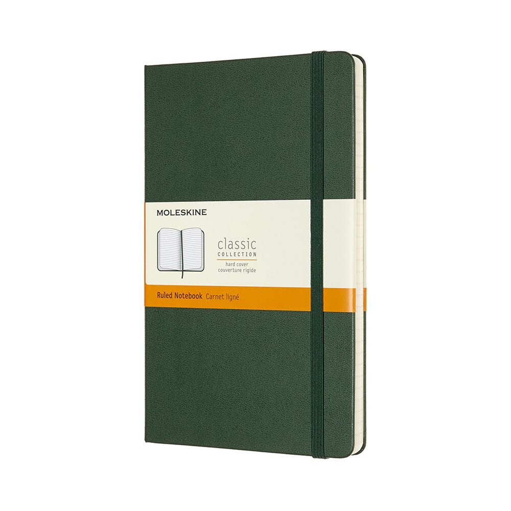 Moleskine Large Hard Lin Myrtle Gr�n