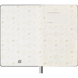Moleskine Large Hard Linieret  Harry Potter Lumos