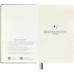 Moleskine Large Hard Linieret  Harry Potter Lumos