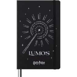 Moleskine Large Hard Linieret  Harry Potter Lumos