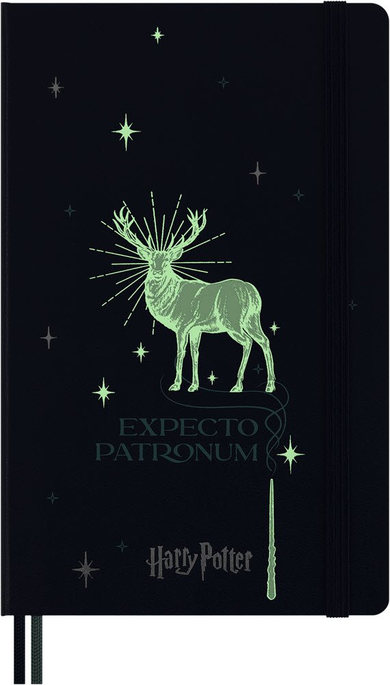 Moleskine Large Hard Linieret  Harry Potter Patronum