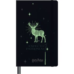 Moleskine Large Hard Linieret  Harry Potter Patronum