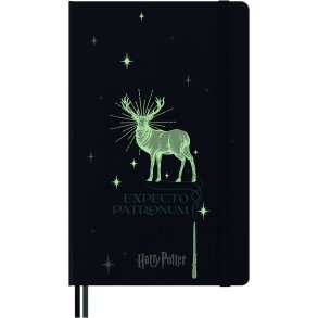 Moleskine Large Hard Linieret  Harry Potter Patronum
