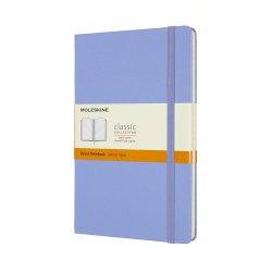 Moleskine Large Hard Linieret Hydrangea Blue