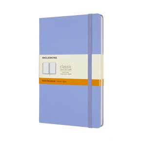 Moleskine Large Hard Linieret Hydrangea Blue