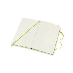 Moleskine Large Hard Linjeret Lemon Green