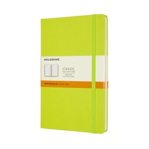 Moleskine Large Hard Linjeret Lemon Green