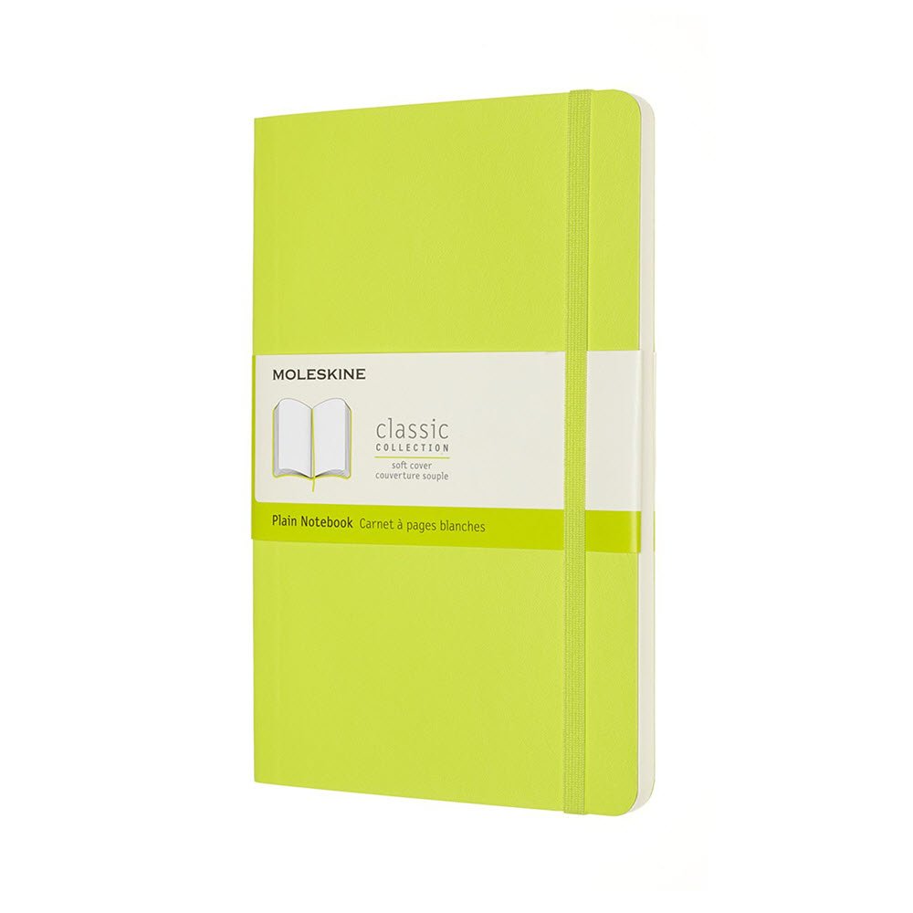 Moleskine Large Soft Blank Lemon Green