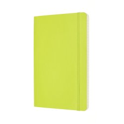 Moleskine Large Soft Linjeret Lemon Green