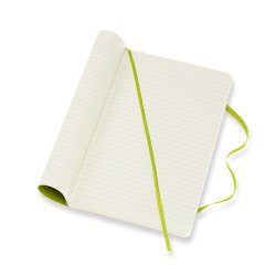 Moleskine Large Soft Linjeret Lemon Green