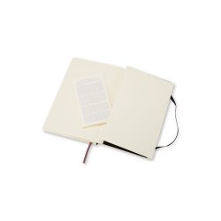 Moleskine Notesbog Large Soft Kvad Sort