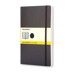 Moleskine Notesbog Large Soft Kvad Sort