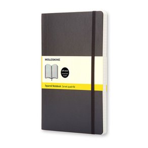 Moleskine Notesbog Large Soft Kvad Sort