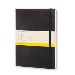 Moleskine Notesbog XL Hard Kvad Sort