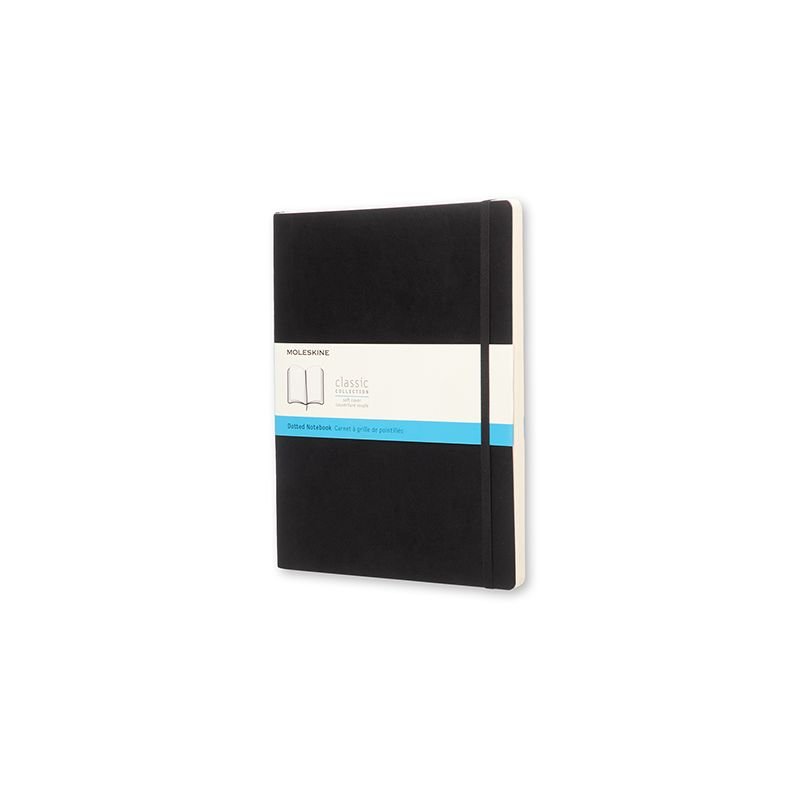 Moleskine Notesbog XL Soft Dott Sort