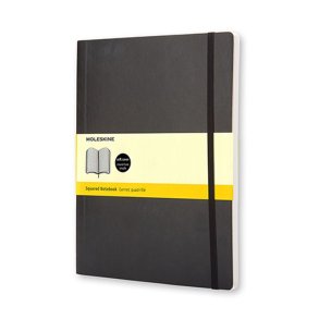 Moleskine Notesbog XL Soft Kvad Sort