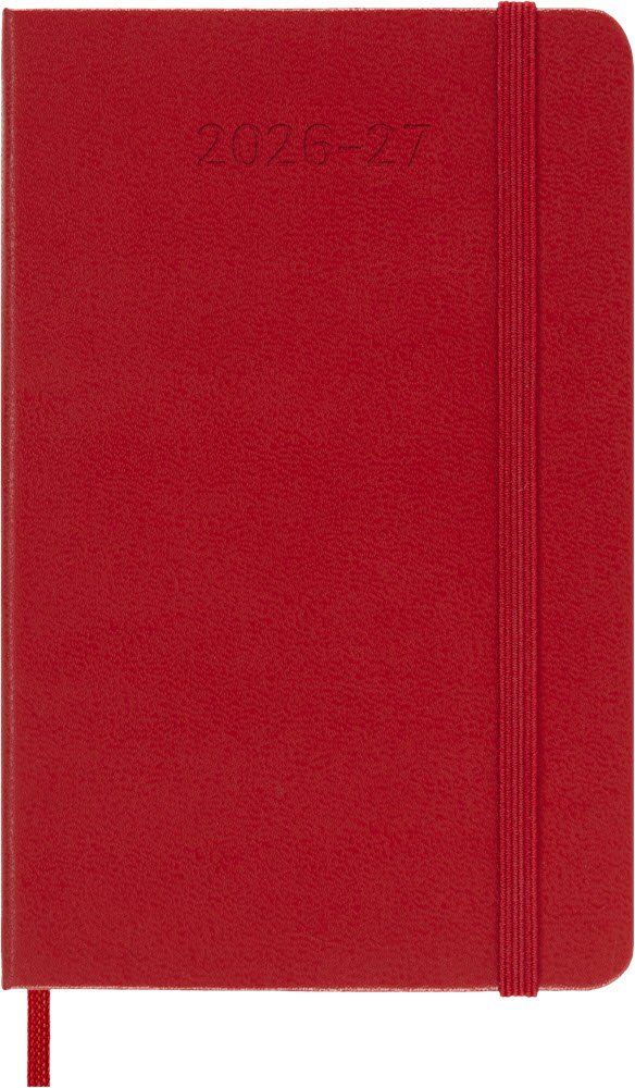 Moleskine Pocket 26/27 Hard 18 mdr. Week note R�d