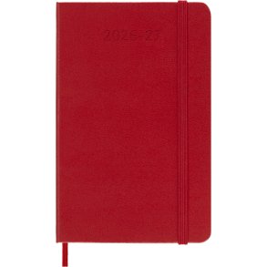 Moleskine Pocket 26/27 Hard 18 mdr. Week note R�d