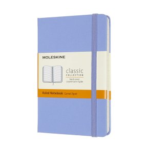 Moleskine Pocket Hard Linieret Hydrangea Blue