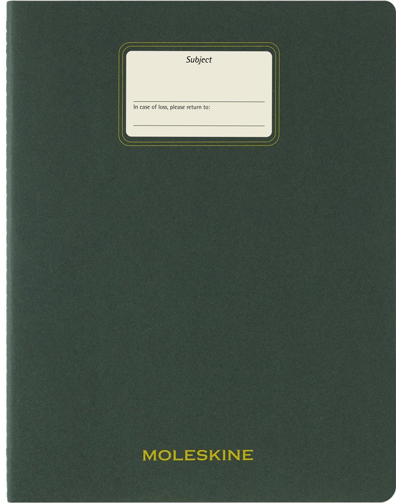 Moleskine Student Cahier XXL Linieret Myrtle Green