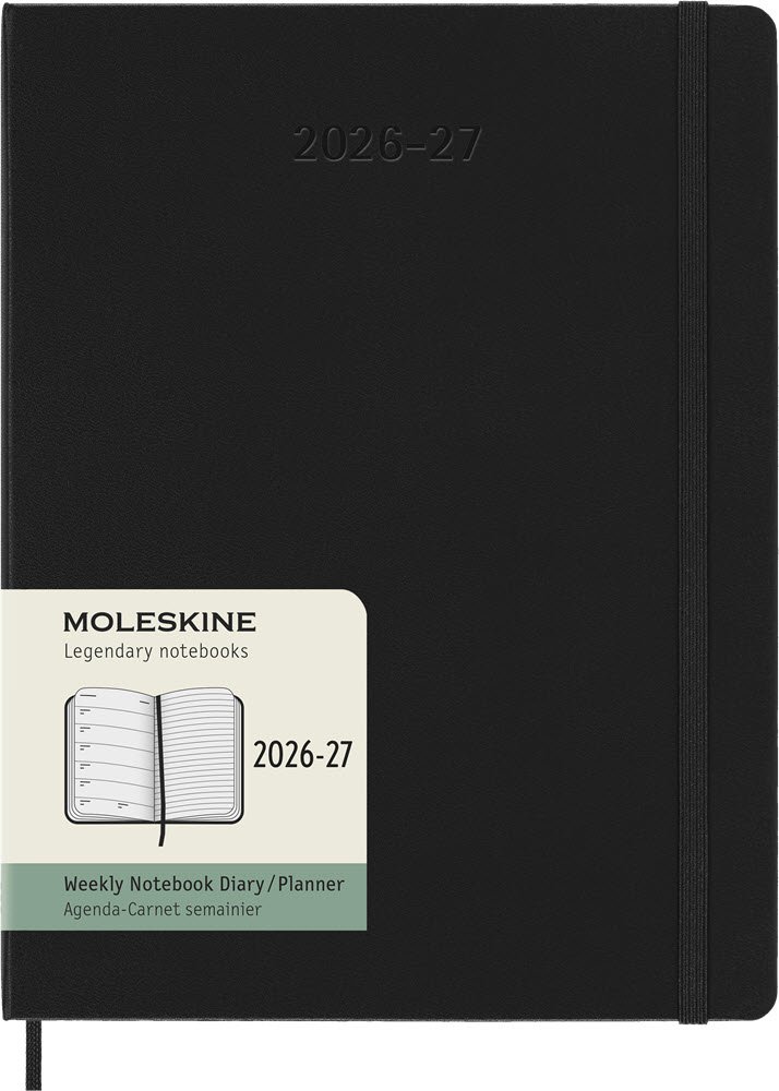 Moleskine XL 26/27 Hard 18 mdr. Week note Sort