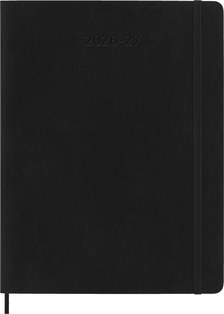 Moleskine XL 26/27 soft 18 mdr. week note Sort