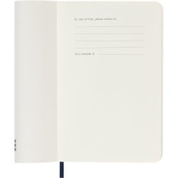 Moleskine pocket 26/27 soft 18 mdr. week note Sapphire Blue