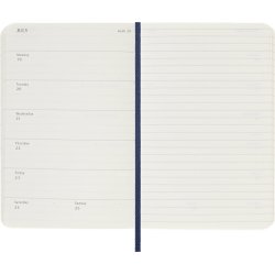 Moleskine pocket 26/27 soft 18 mdr. week note Sapphire Blue