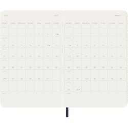 Moleskine pocket 26/27 soft 18 mdr. week note Sapphire Blue