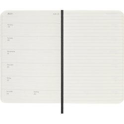 Moleskine pocket 26/27 soft 18 mdr. week note Sort 