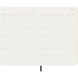 Moleskine pocket 26/27 soft 18 mdr. week note Sort 