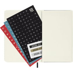 Moleskine pocket 26/27 soft 18 mdr. week note Sort 
