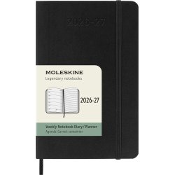Moleskine pocket 26/27 soft 18 mdr. week note Sort 