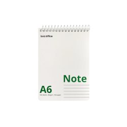 Notesbog A6 Linieret top spiral