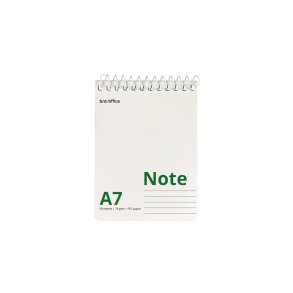 Notesbog A7 Linieret top spiral