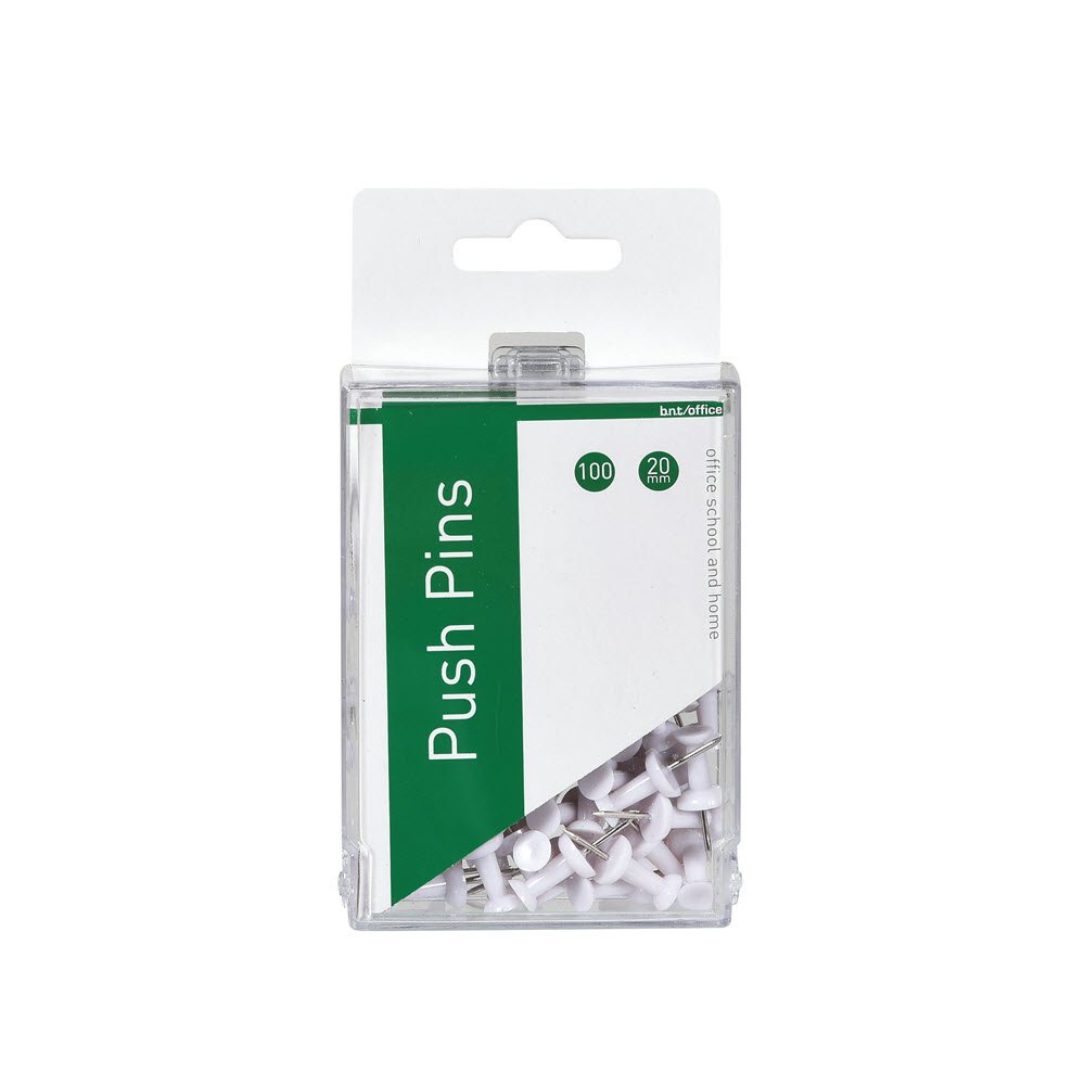 Pushpins hvide 100 stk