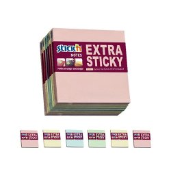 Stick n 76x76 6 stk pastel farver