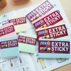 Stick note 76x127 5 stk pastel farver