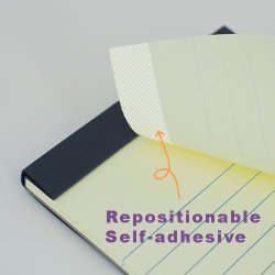 Stick�n Memo Pad 190x114mm 50s. Linjeret Gul