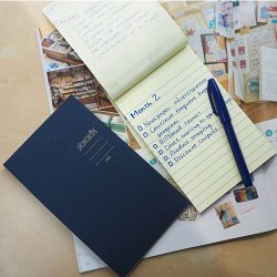 Stick�n Memo Pad 190x114mm 50s. Linjeret Gul